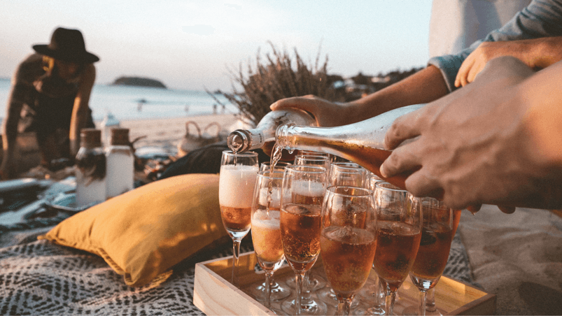Canada Day Bar Cart: Summer sips