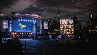 The Visa Skyline Drive-In at CityView is a thrilling TIFF experience that showcases local small businesses