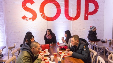 This is not a soup kitchen — it’s a soup cantina