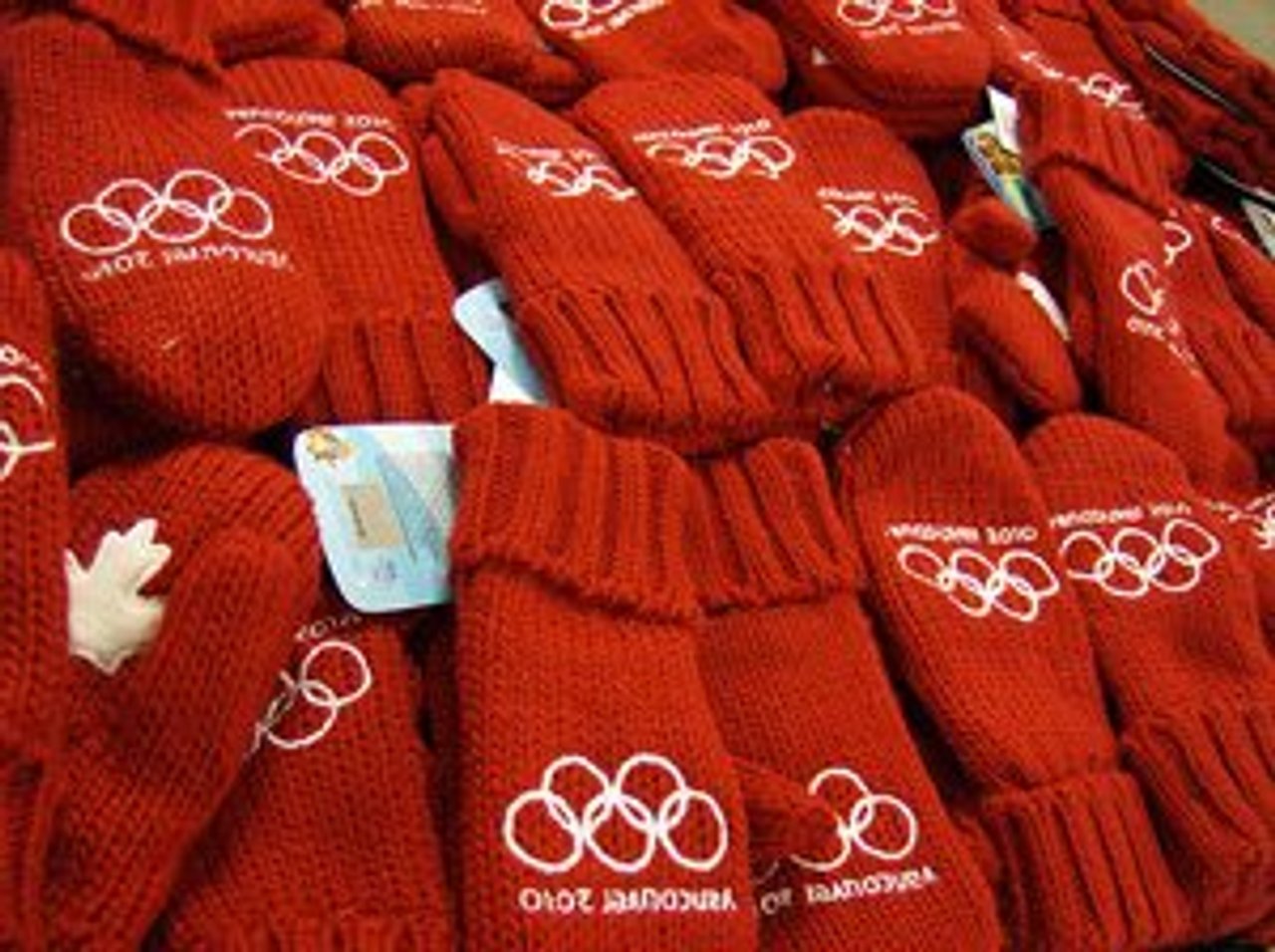 Proceeds from mittens go to Canadian athletes (Photo by Michael Francis McCarthy)