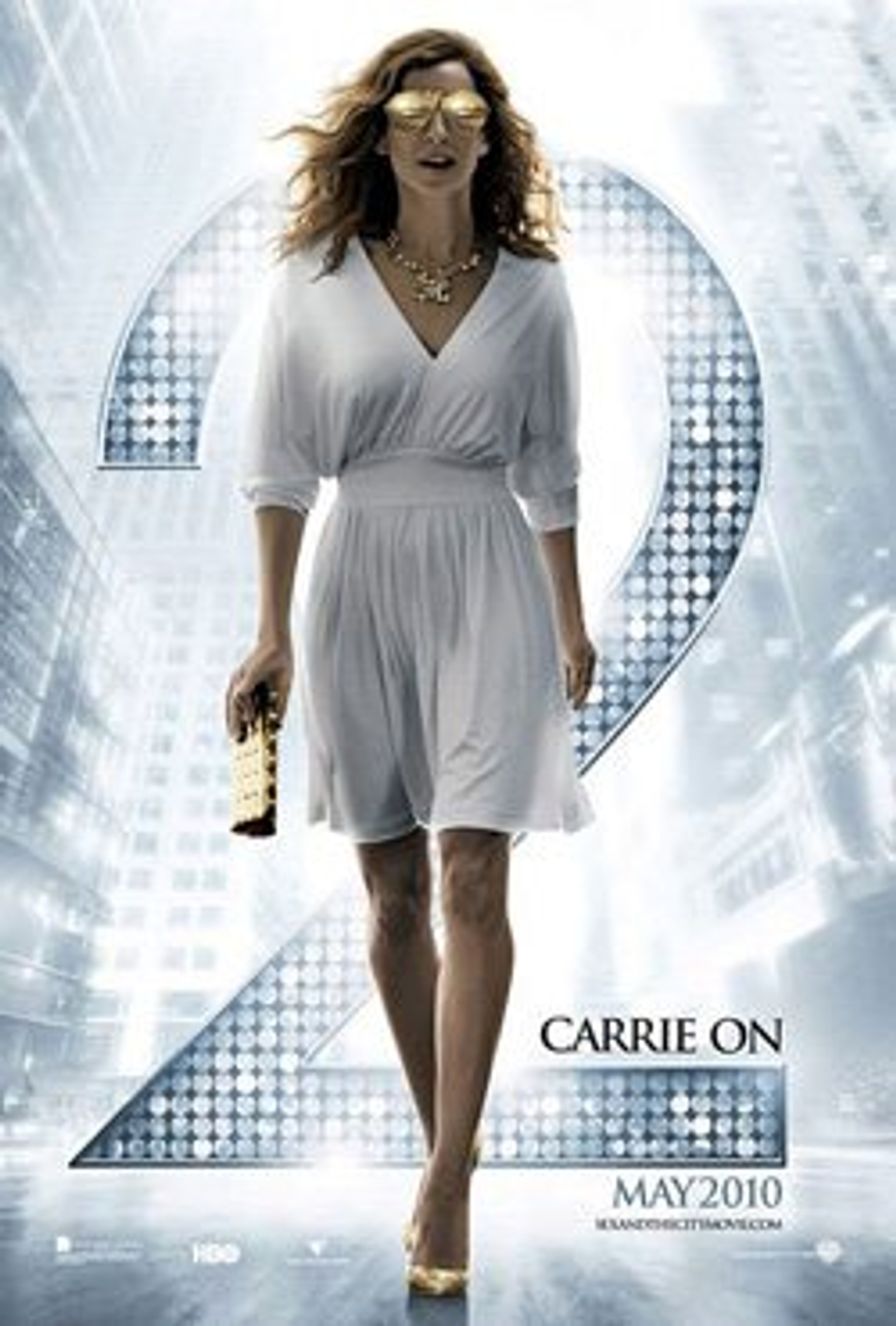 SJP in Halston on the Sex and the City 2 poster