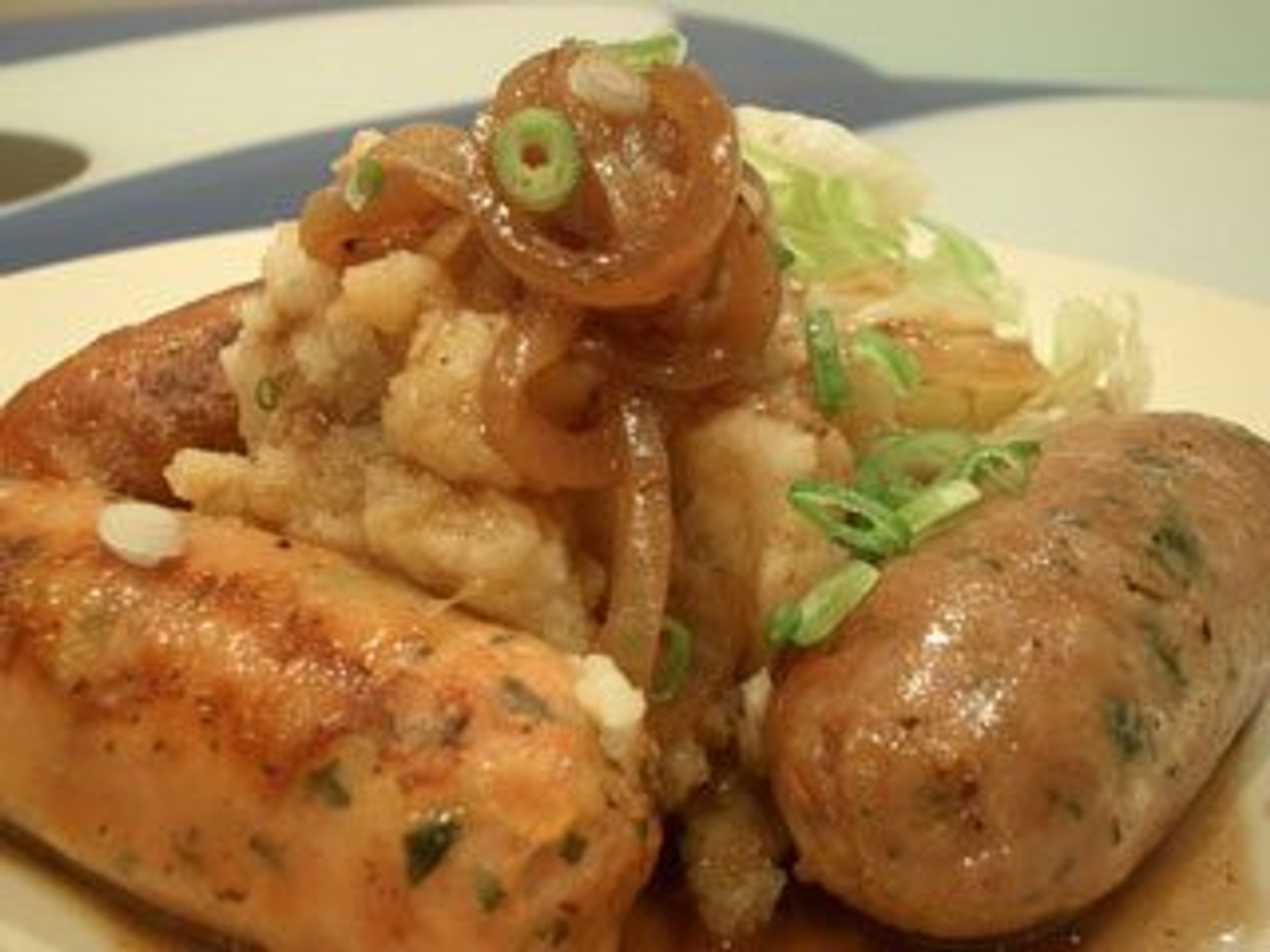 Approved for dudes: bangers and gravy (Image: Alpha)