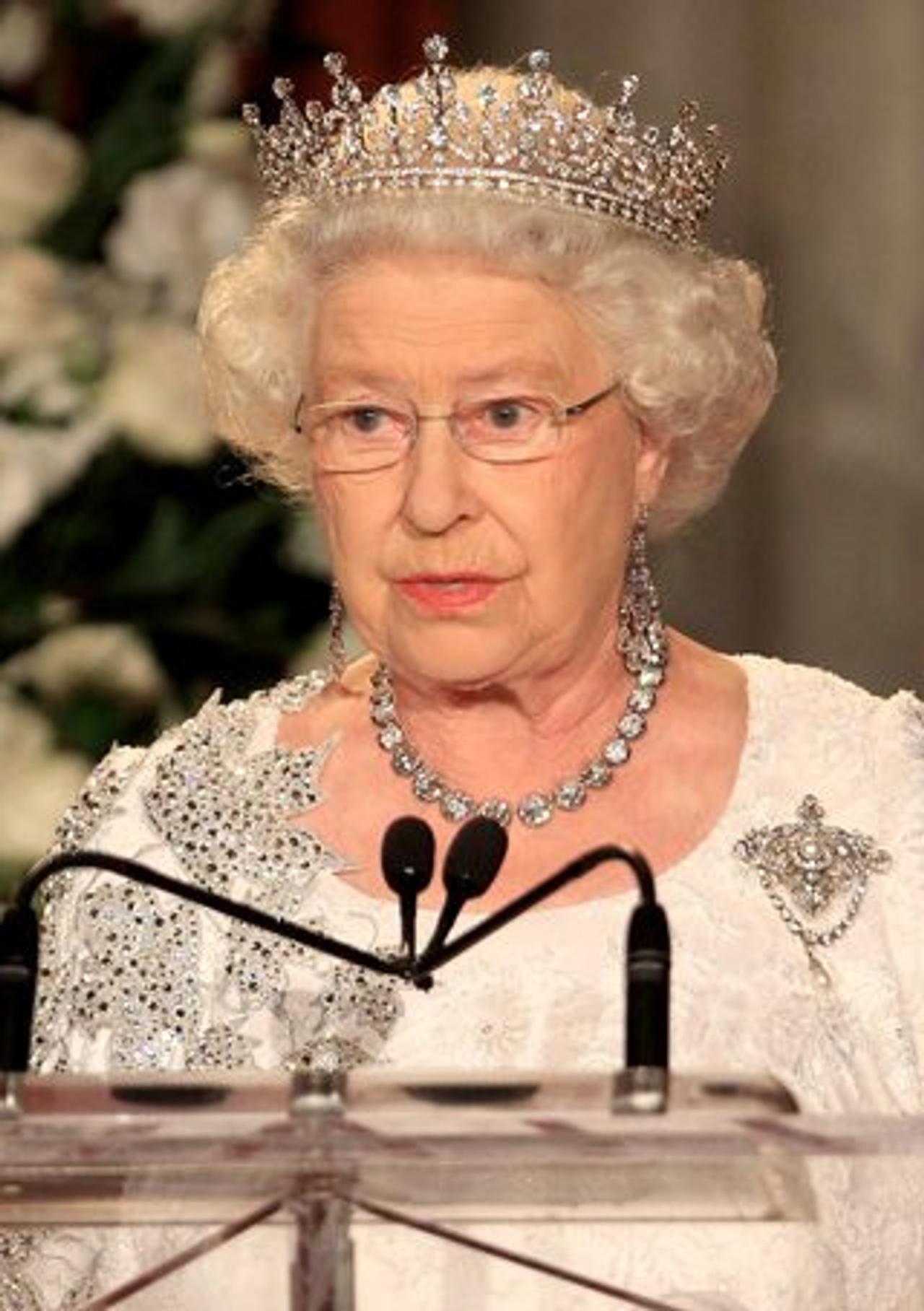 Note the jewel-encrusted maple leaves (Image: Chris Jackson/Getty Images Entertainment/Getty Images)