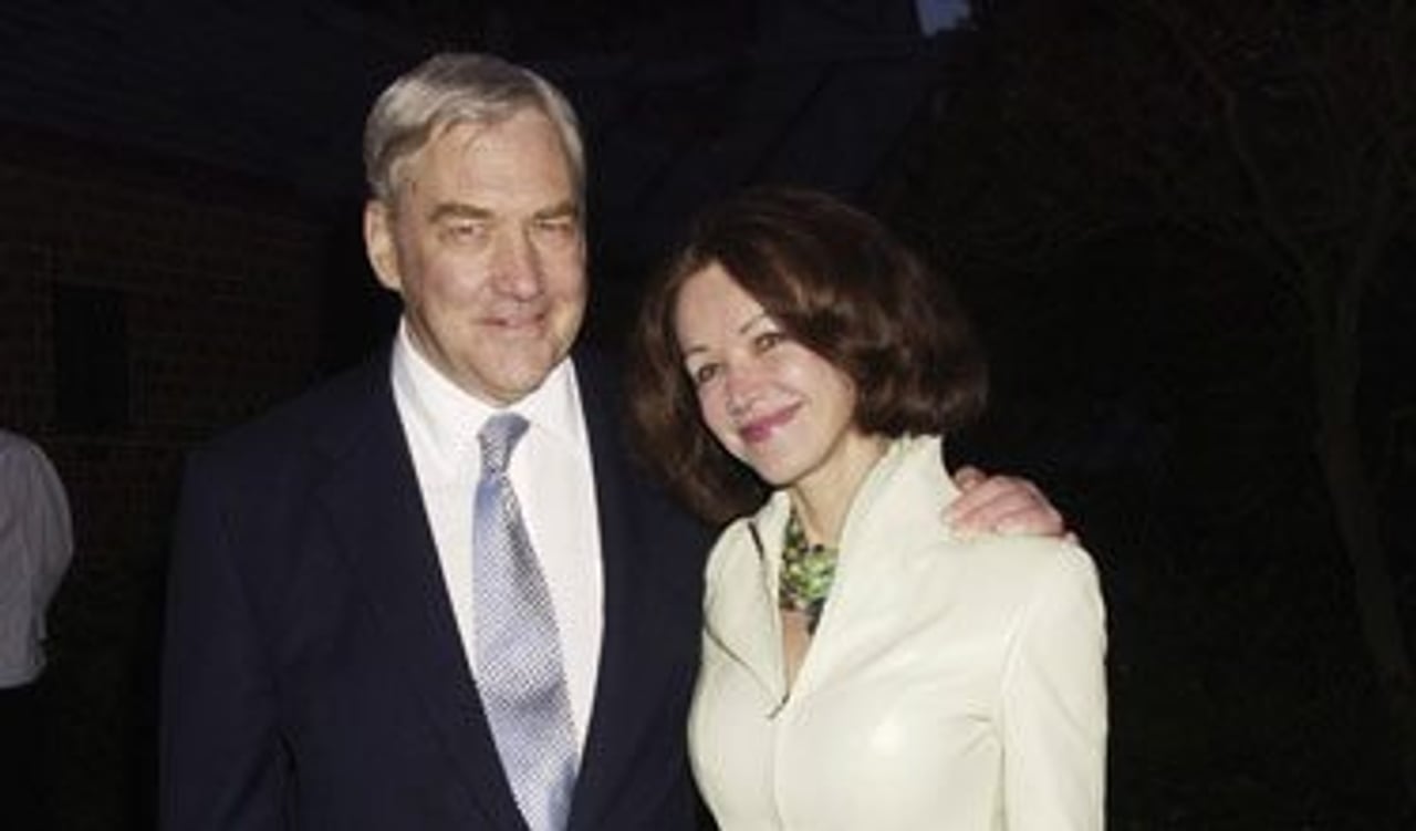 Happier times: Conrad Black and wife Barbara Amiel at a Cartier gala evening in May 2003 (Image: Dave M. Benett/Getty Images Entertainment/Getty Images)
