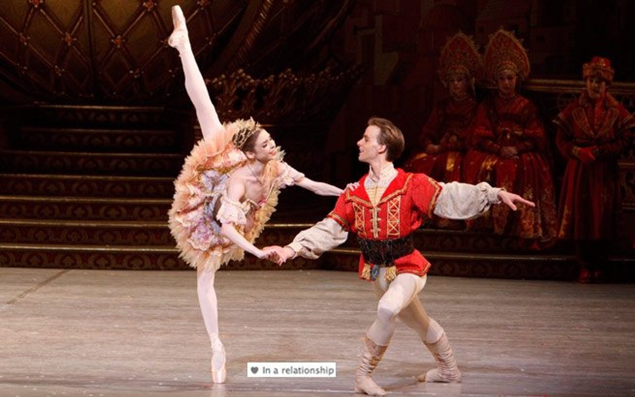 Bridgett Zehr and Zdenek Konvalina, a couple onstage and off, in The Nutcracker (Image: Bruce Zinger)