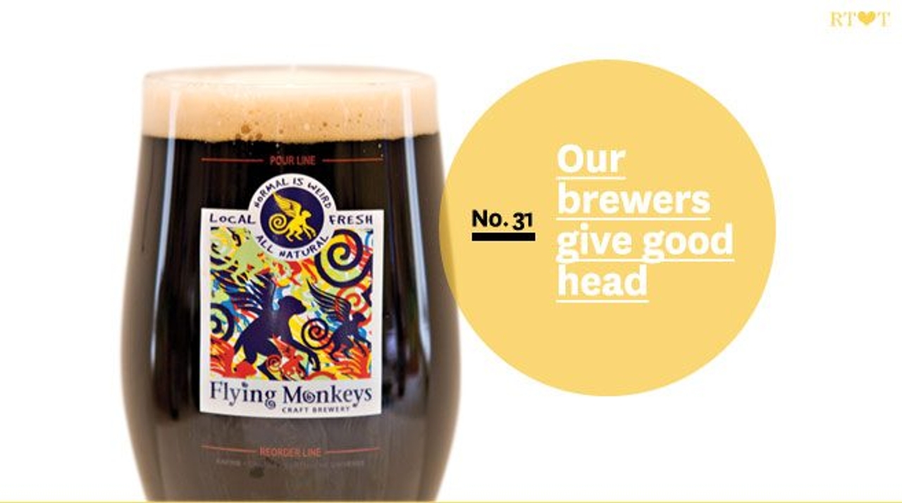 No.31, Our brewers give good head