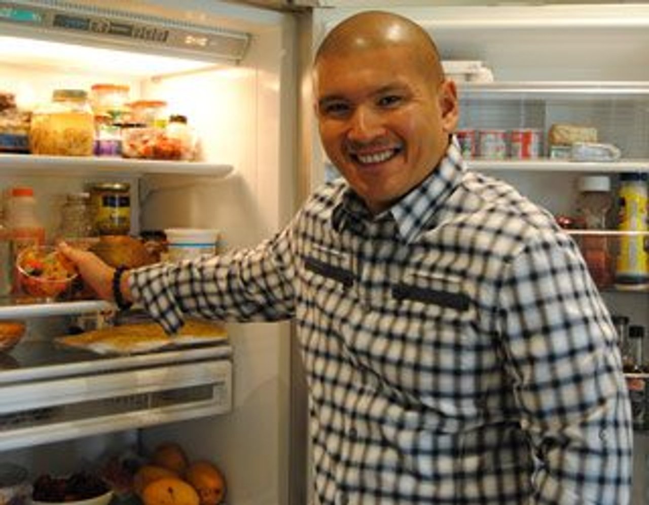 Inside the meticulously organized fridge of David Lee, the co-owner and chef at Nota Bene