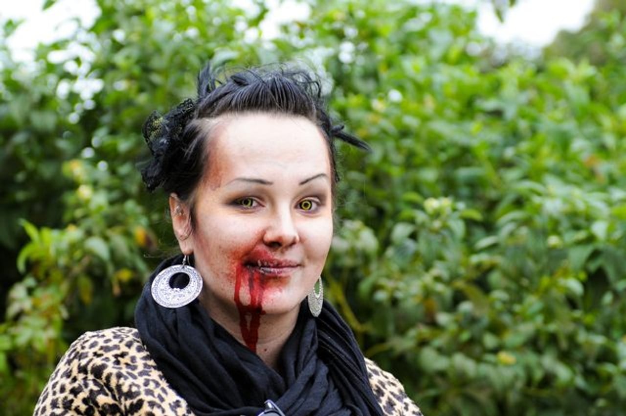 The Toronto Zombie Walk saw undead children and a wedding ceremony for a couple of brain eaters