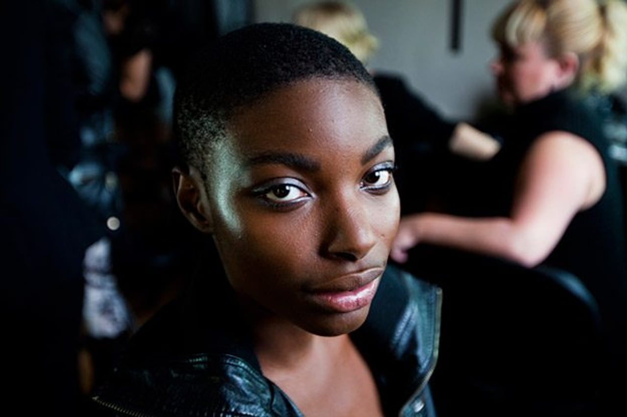 One boy’s journey into the world of beauty and glamour: backstage at Greta Constantine spring/summer 2012