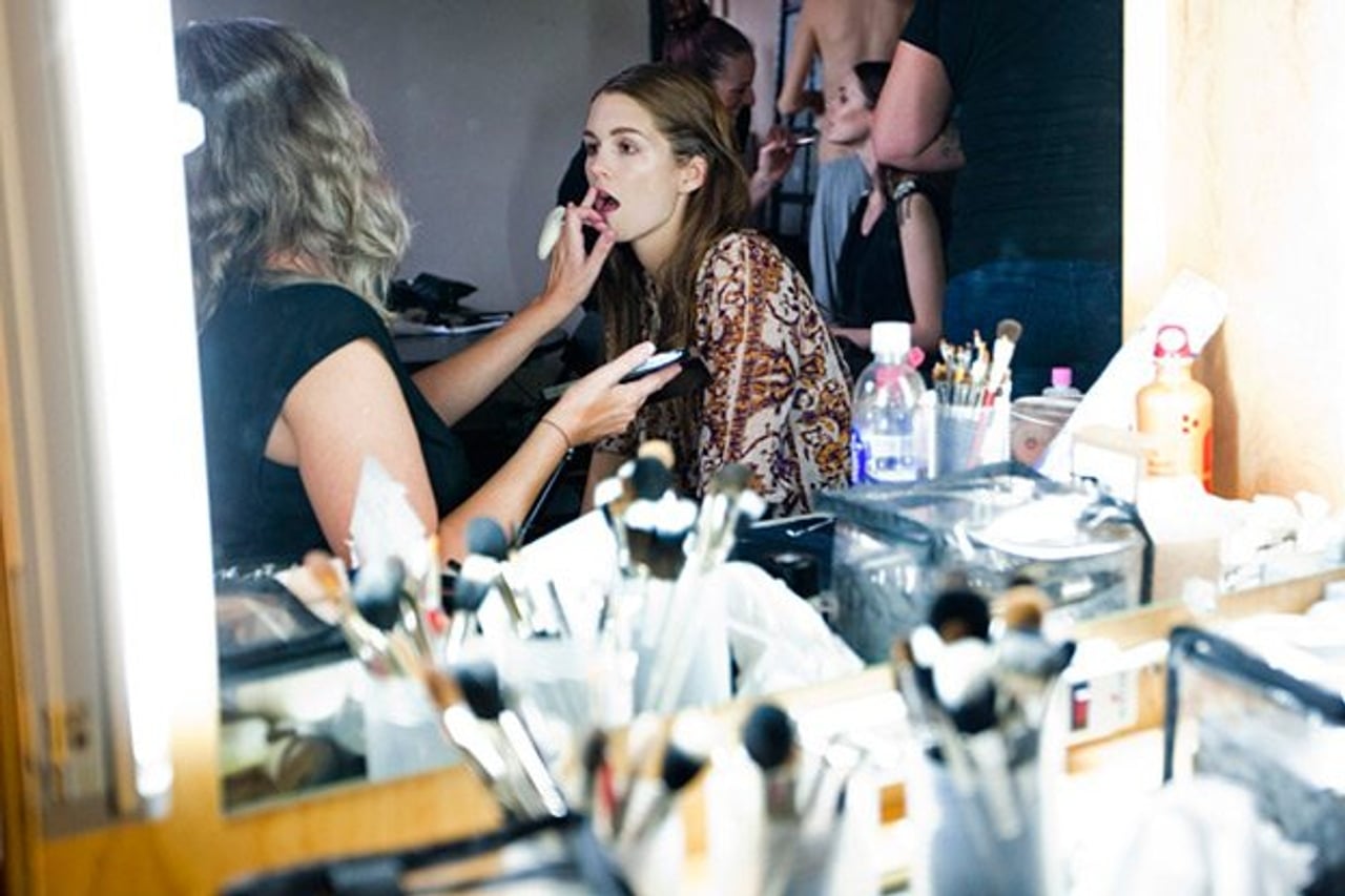 One boy’s journey into the world of beauty and glamour: backstage at Greta Constantine spring/summer 2012