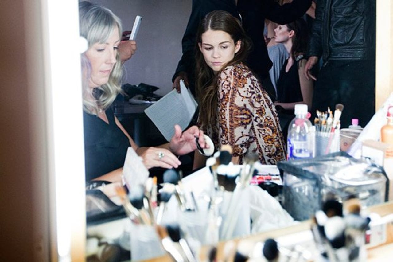 One boy’s journey into the world of beauty and glamour: backstage at Greta Constantine spring/summer 2012