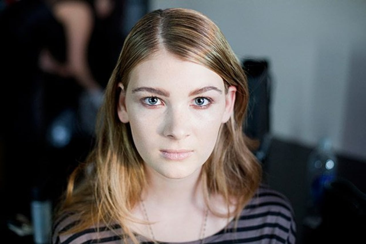 One boy’s journey into the world of beauty and glamour: backstage at Greta Constantine spring/summer 2012