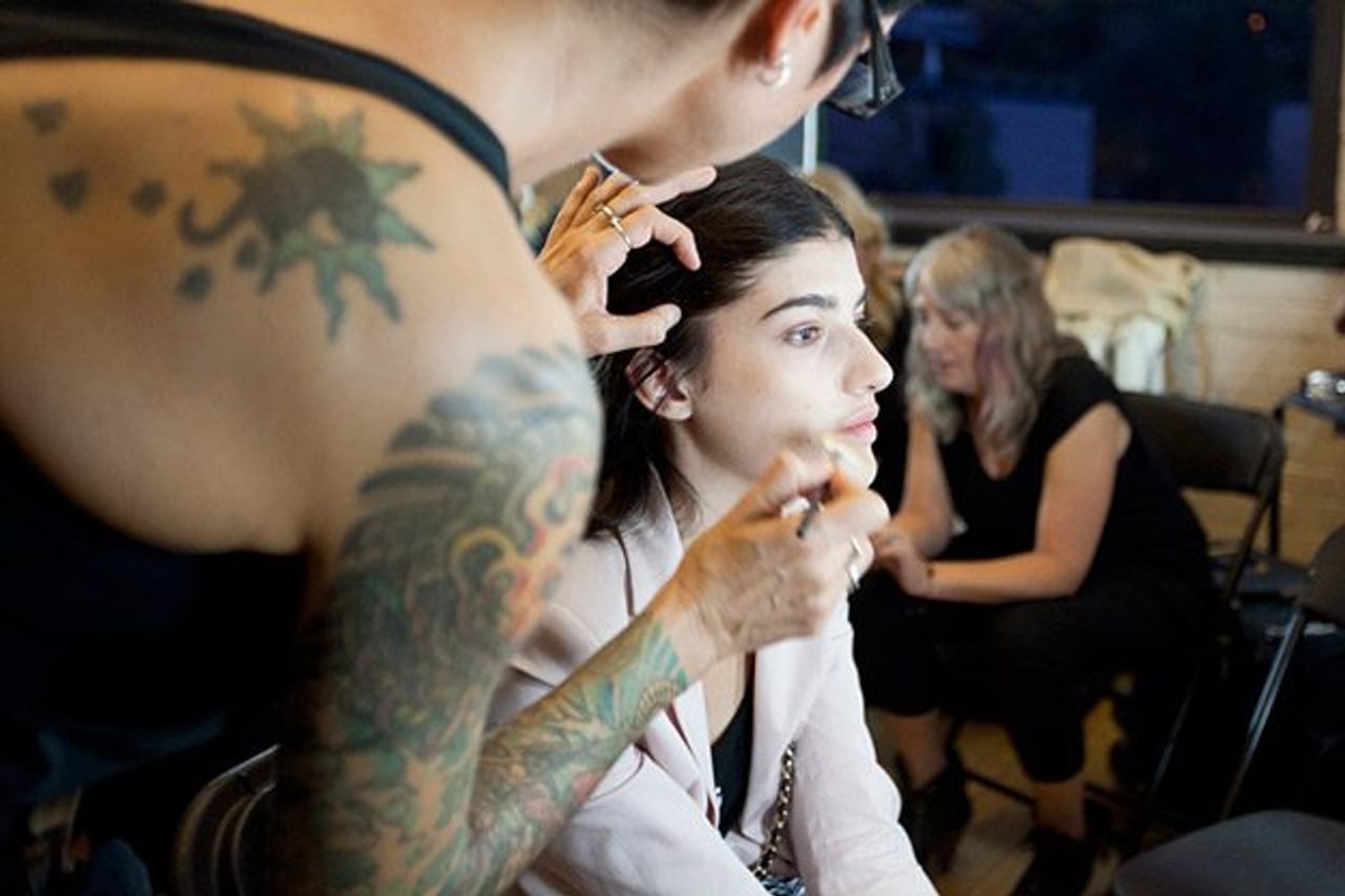 One boy’s journey into the world of beauty and glamour: backstage at Greta Constantine spring/summer 2012