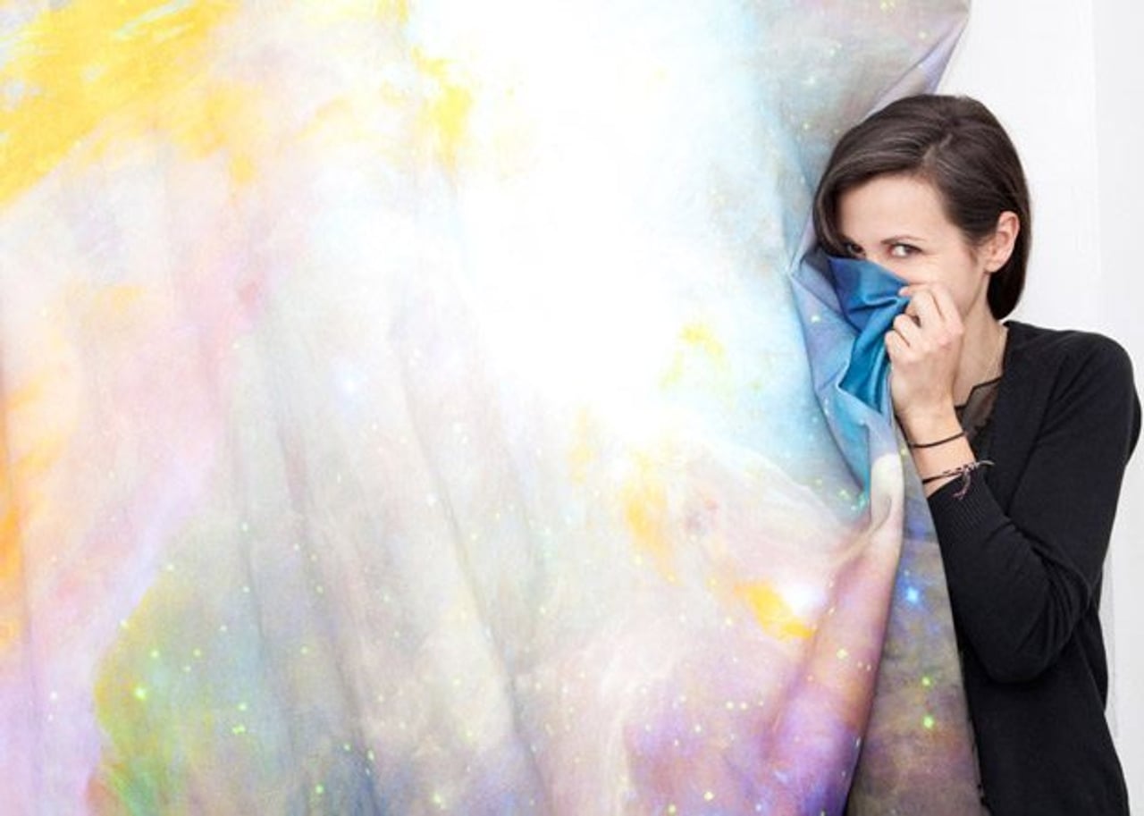 Chosen owner Melissa Ball and her cosmic change room (Image: Erin Simkin)