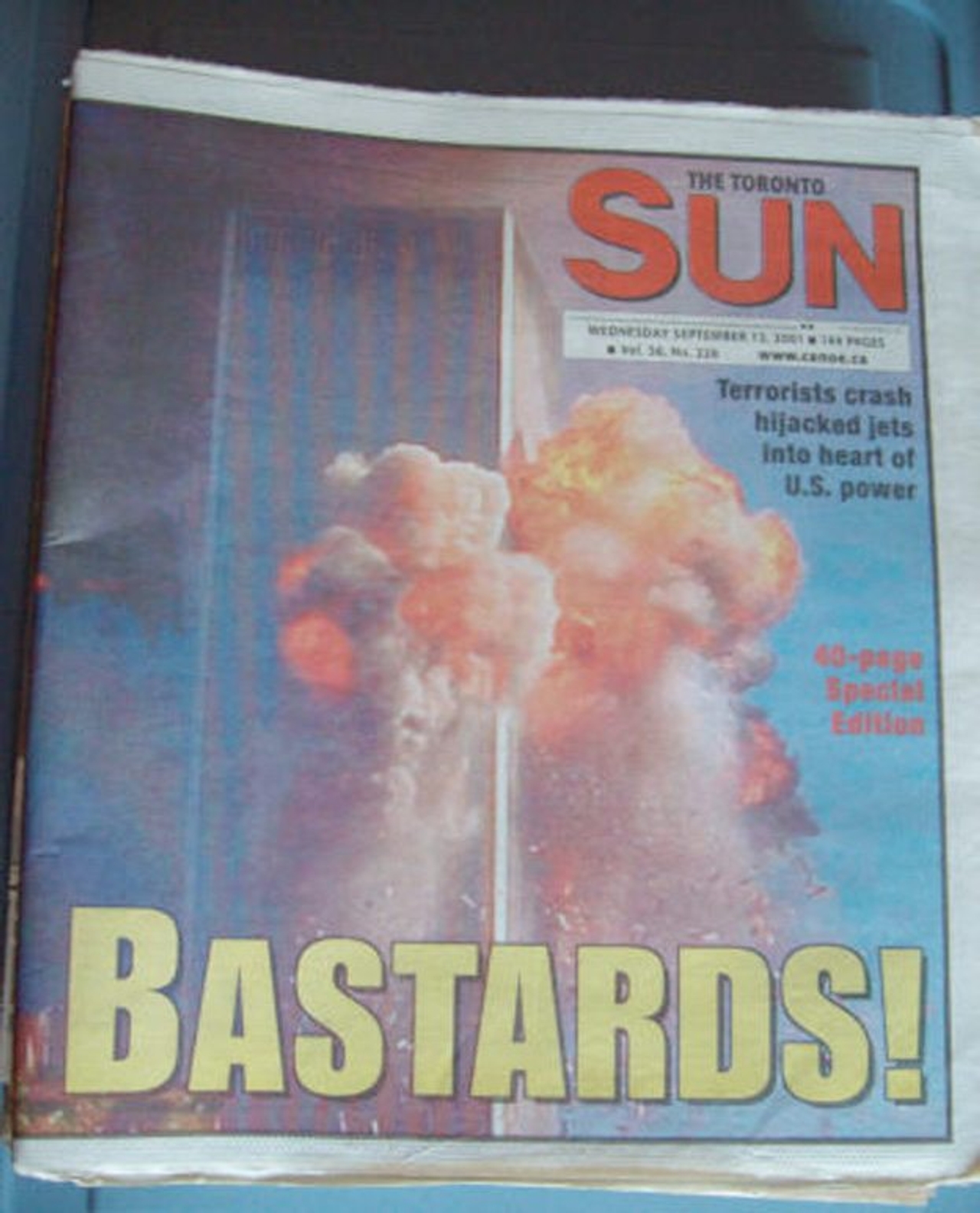 To celebrate the Toronto Sun’s 40th birthday, we offer a selection of the paper’s more, er, memorable front pages
