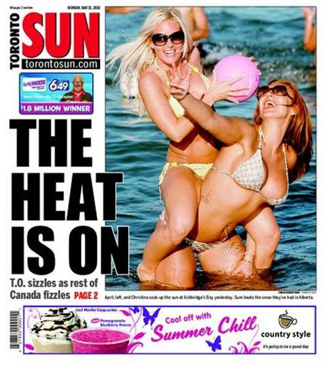 To celebrate the Toronto Sun’s 40th birthday, we offer a selection of the paper’s more, er, memorable front pages