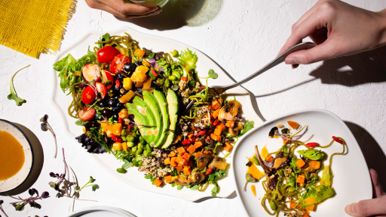 Devouring Milestones' pop-up menu, with limited-time superfood dishes