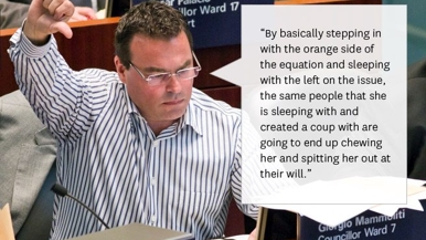 QUOTED: Giorgio Mammoliti on Karen Stintz’s (politically!) salacious behaviour