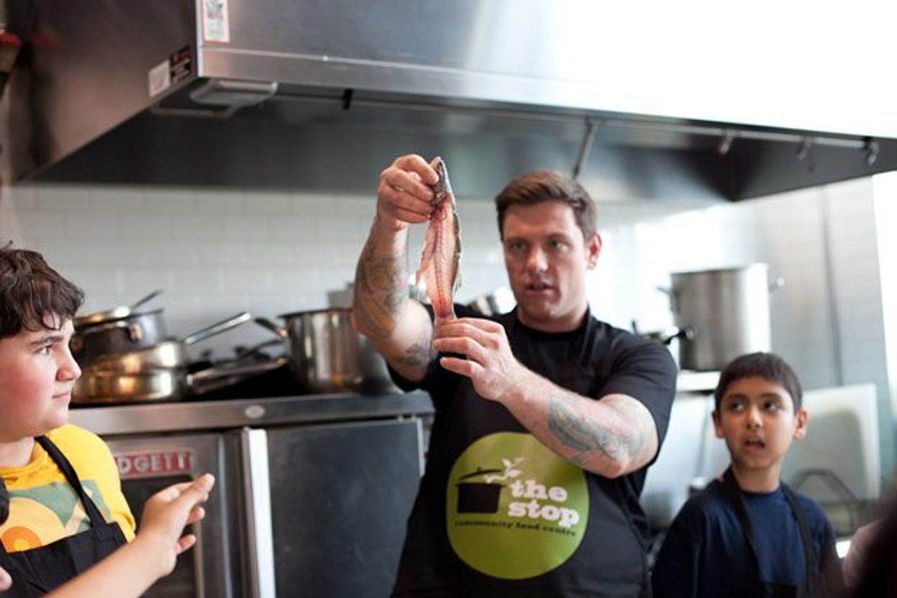 An afternoon with Chuck Hughes and 19 excitable kids at The Stop’s after-school program