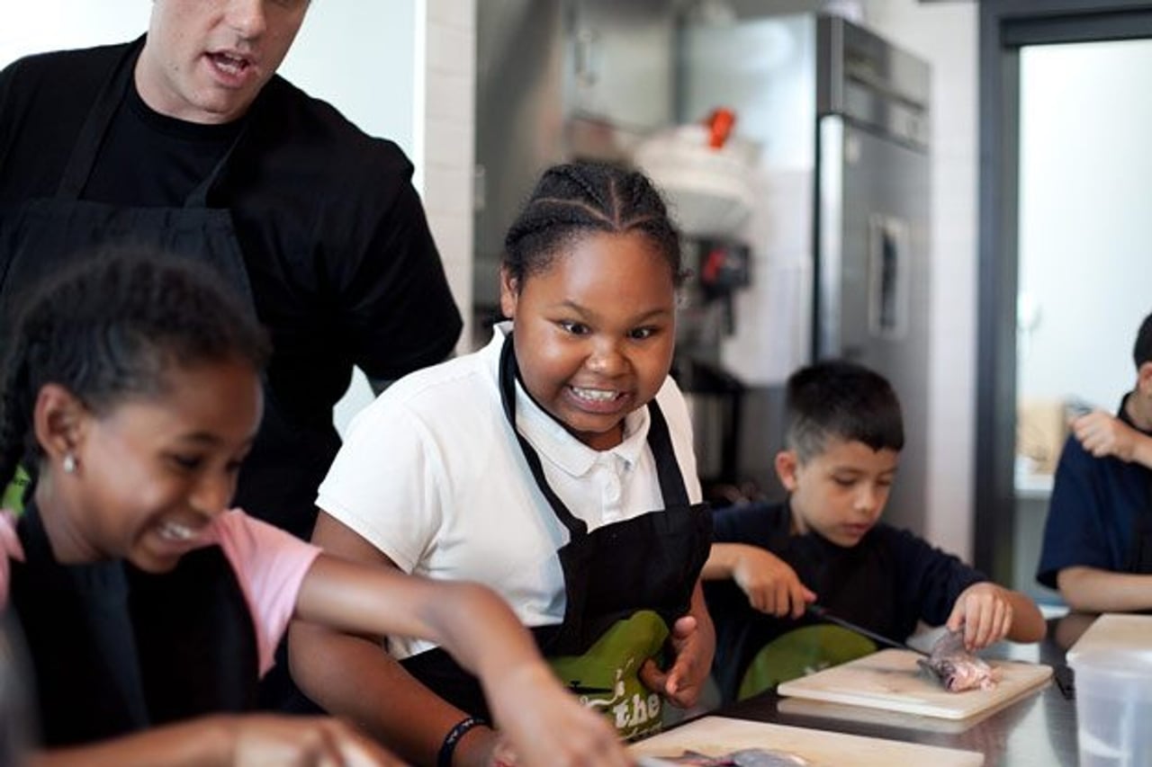 An afternoon with Chuck Hughes and 19 excitable kids at The Stop’s after-school program