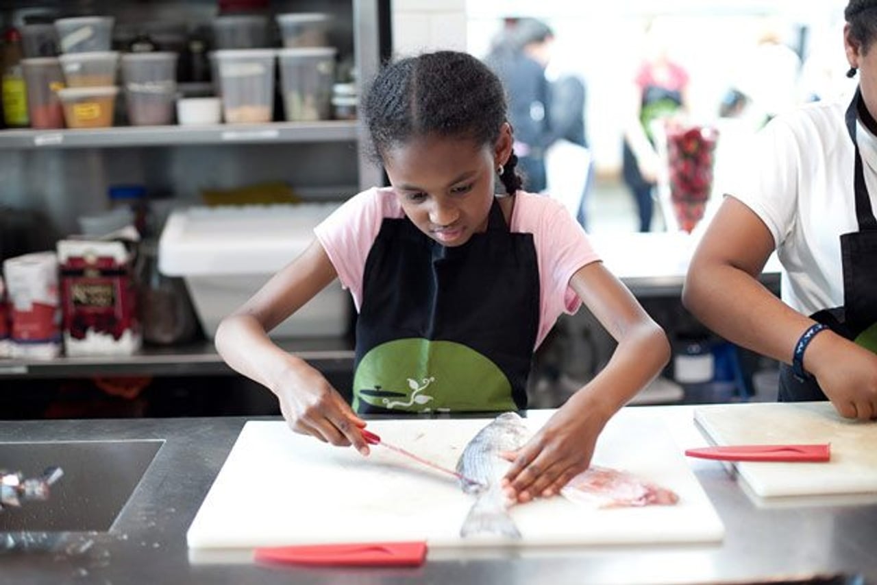 An afternoon with Chuck Hughes and 19 excitable kids at The Stop’s after-school program