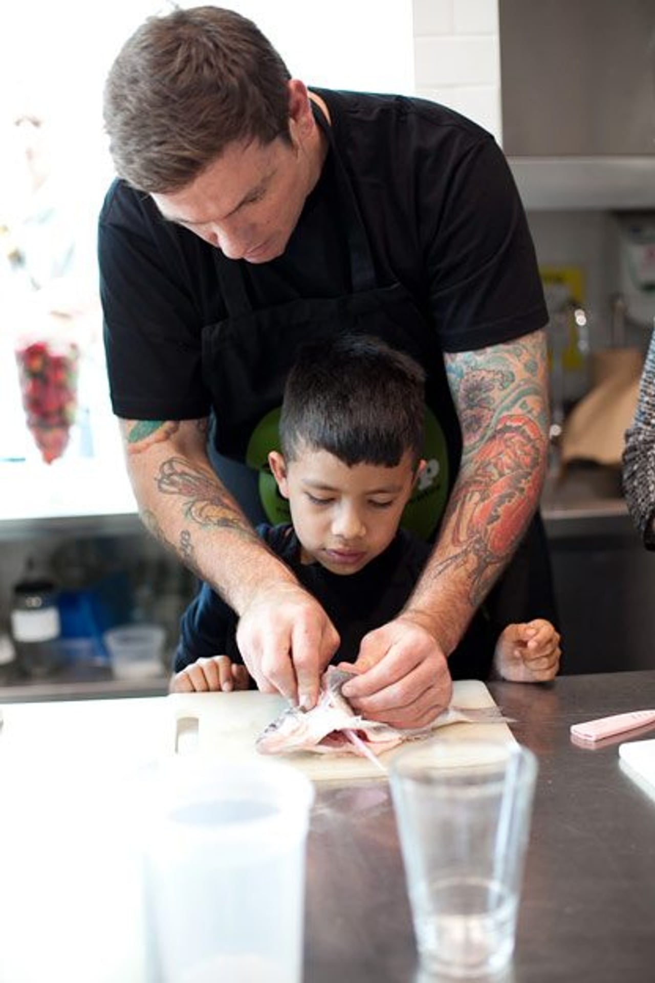 An afternoon with Chuck Hughes and 19 excitable kids at The Stop’s after-school program