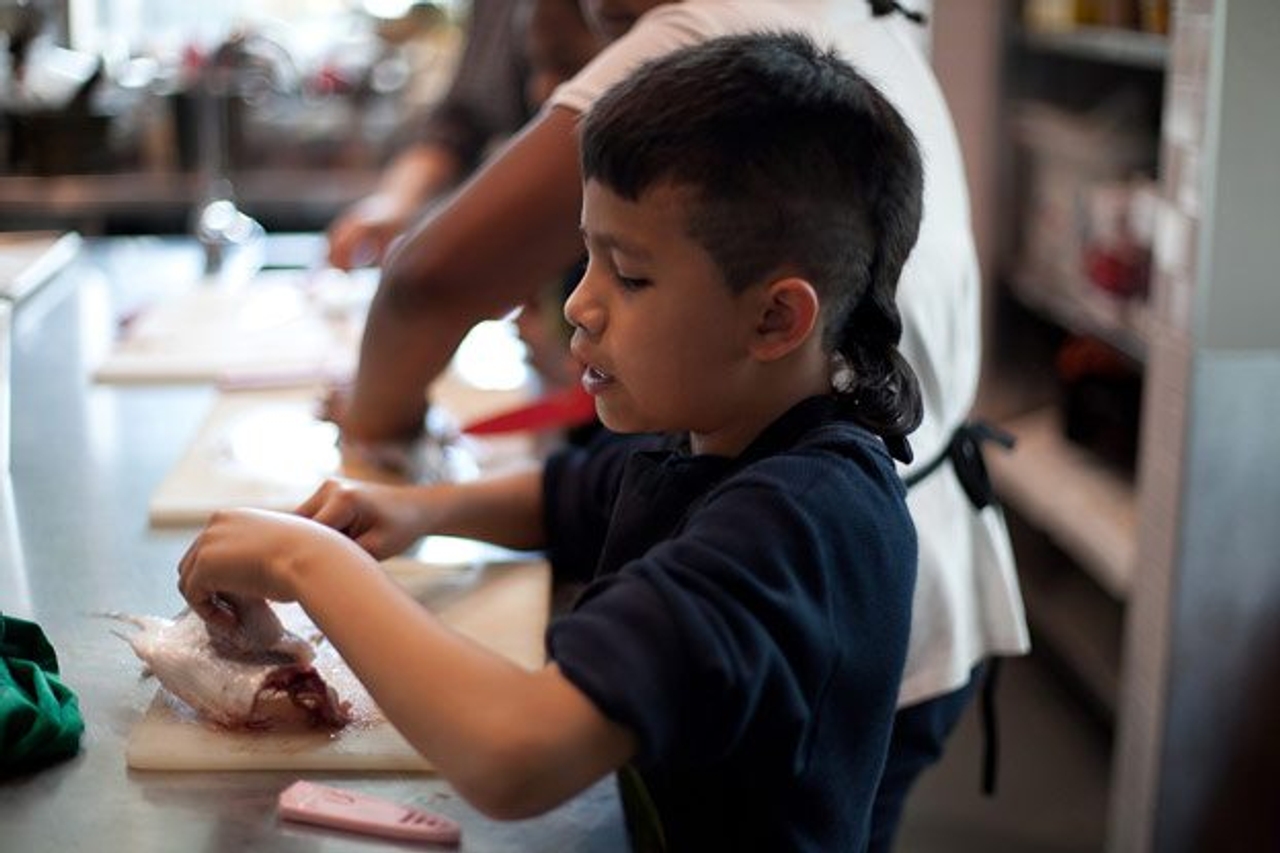An afternoon with Chuck Hughes and 19 excitable kids at The Stop’s after-school program
