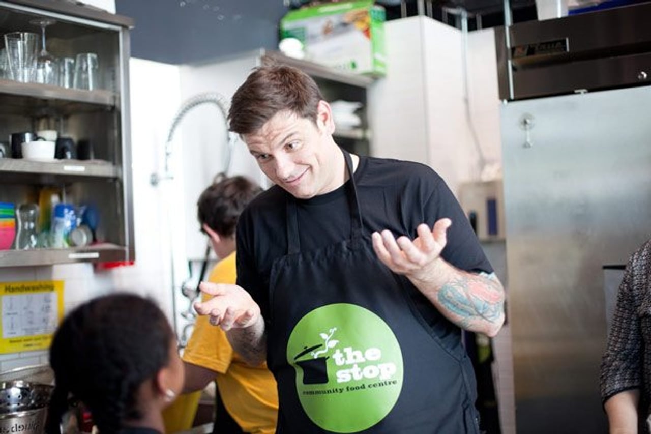 An afternoon with Chuck Hughes and 19 excitable kids at The Stop’s after-school program