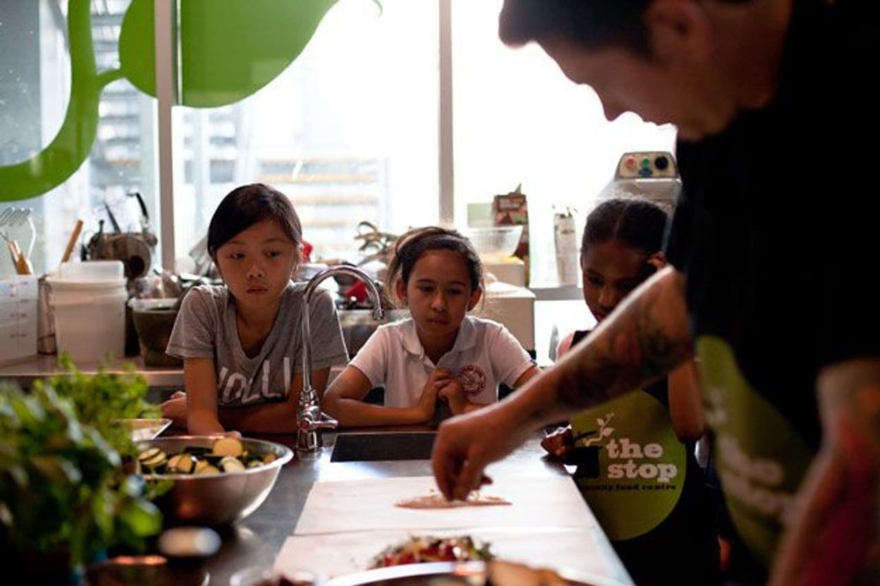 An afternoon with Chuck Hughes and 19 excitable kids at The Stop’s after-school program