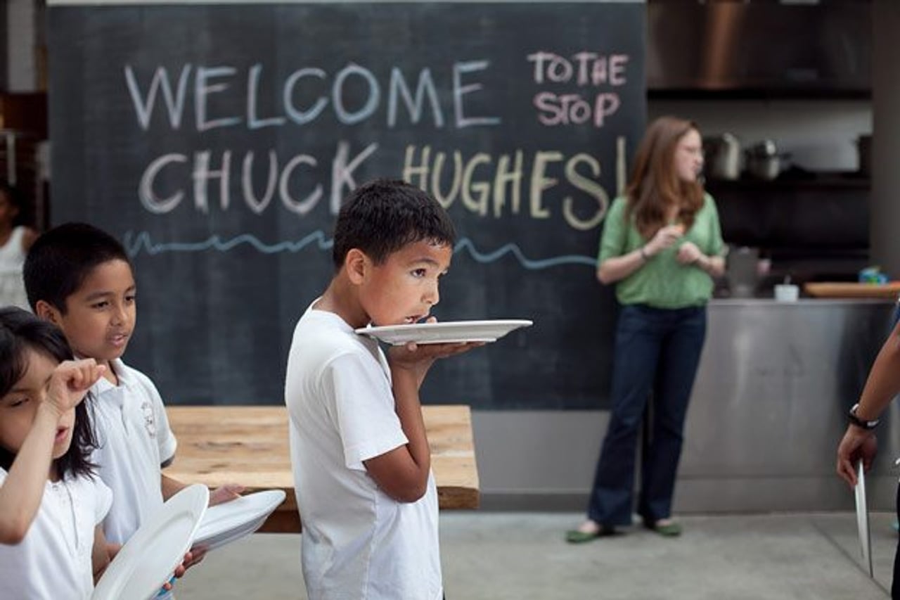 An afternoon with Chuck Hughes and 19 excitable kids at The Stop’s after-school program