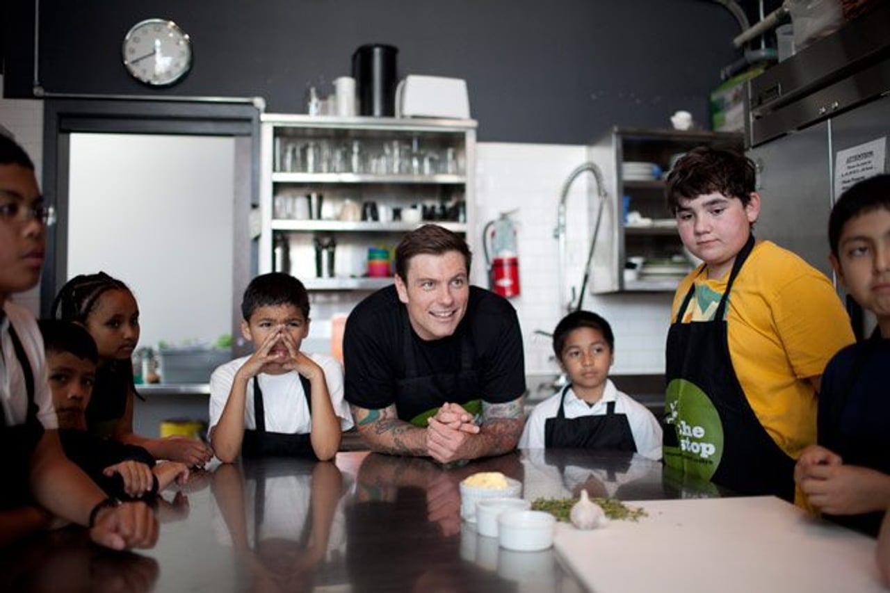 An afternoon with Chuck Hughes and 19 excitable kids at The Stop’s after-school program