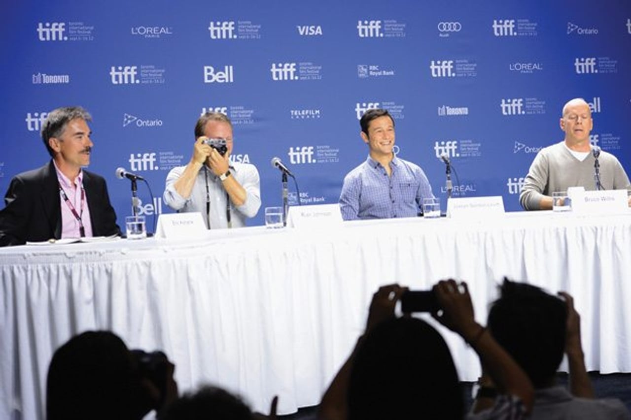 TIFF PRESS CONFERENCE: Bruce Willis on Joseph Gordon-Levitt playing Bruce Willis in Looper