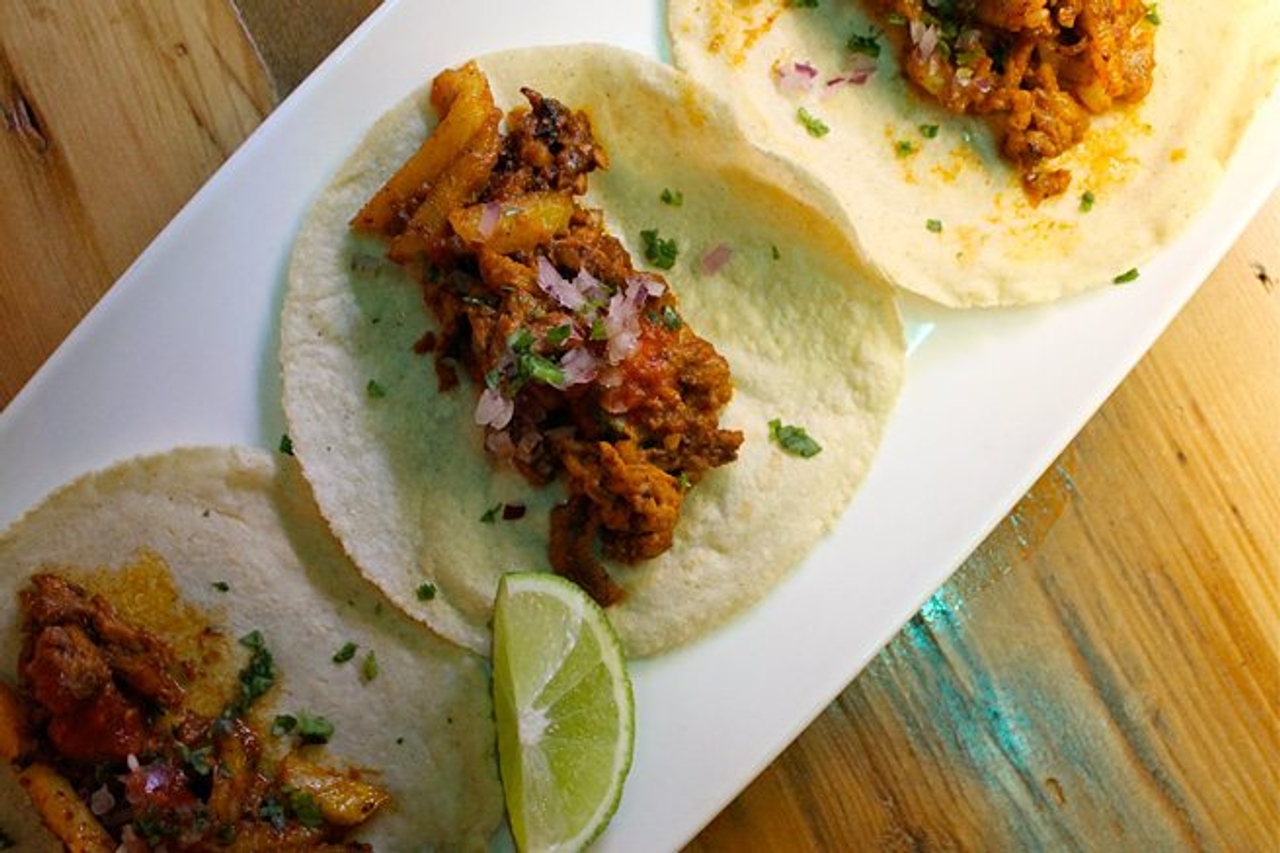 Tacos al pastor at Playa Cabana Cantina (Image: Karolyne Ellacott)