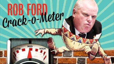 Rob Ford Crack-o-Meter: Ford runs like a schoolgirl and Sarah Thomson does something dumb