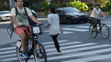 Dear Urban Diplomat: my cyclist husband risks his life by purposely ramming into cars. How do I get him to stop?