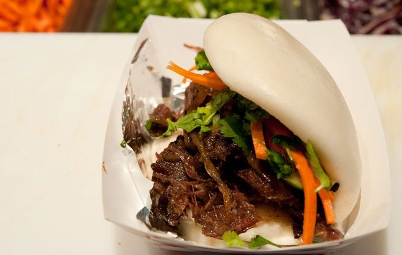 The braised beef cheek steamed bao from Banh Mi Boys (Image: Gizelle Lau)