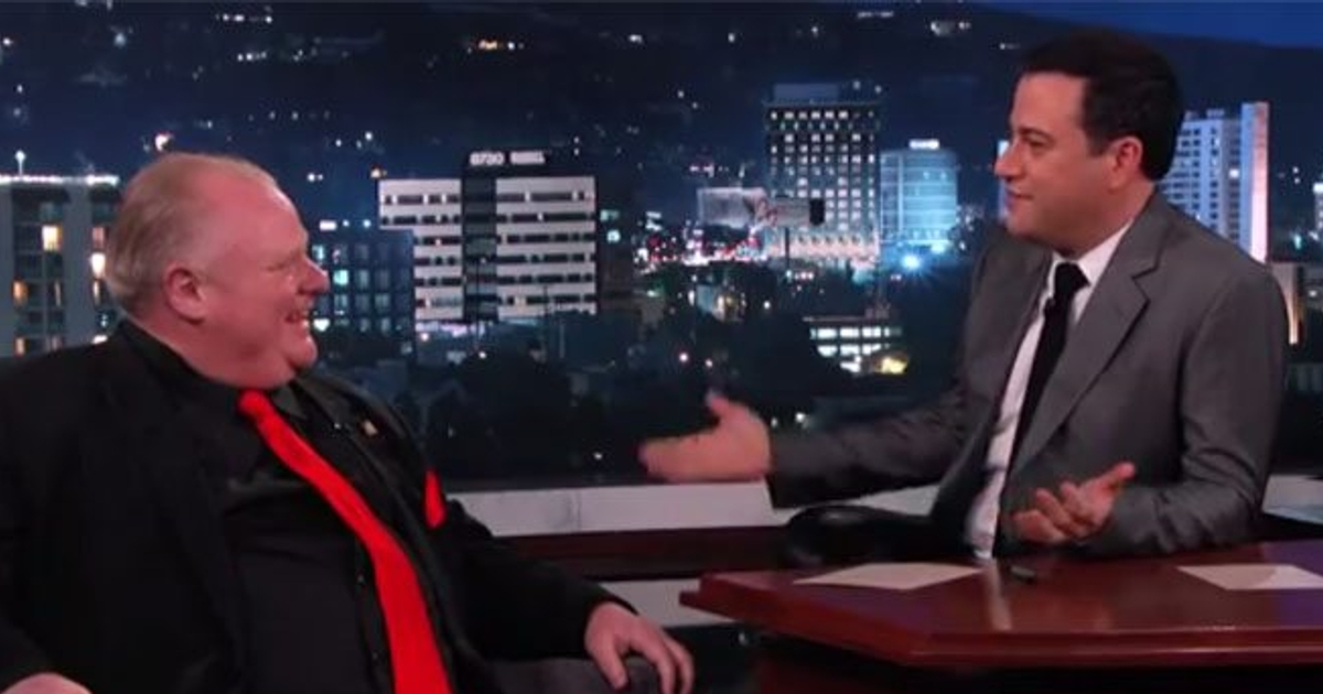 Jimmy Kimmel will appear on Rob Ford's YouTube show Toronto Life