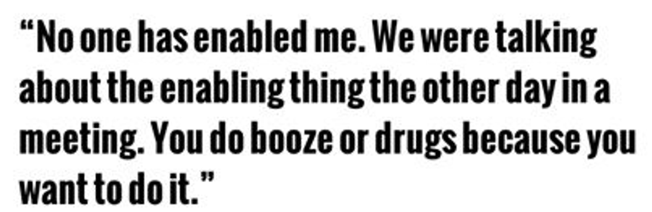 Rob Ford: "No one has enabled me."