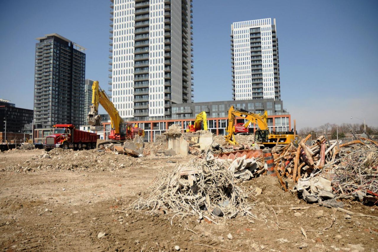 How a construction crew demolished Regent Park's last original apartment tower