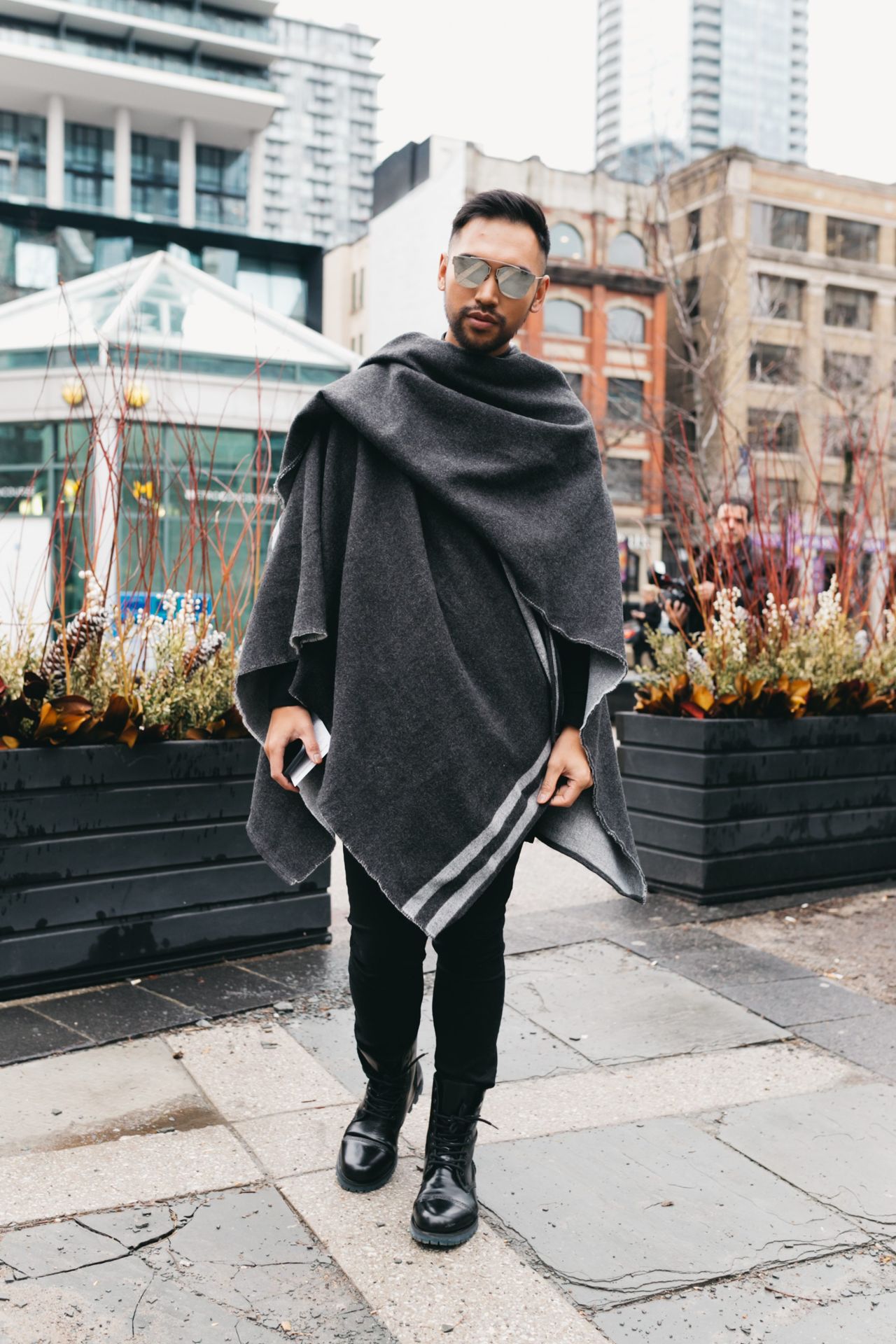 Street Style: Toronto Fashion Week attendees blend in with neutral looks