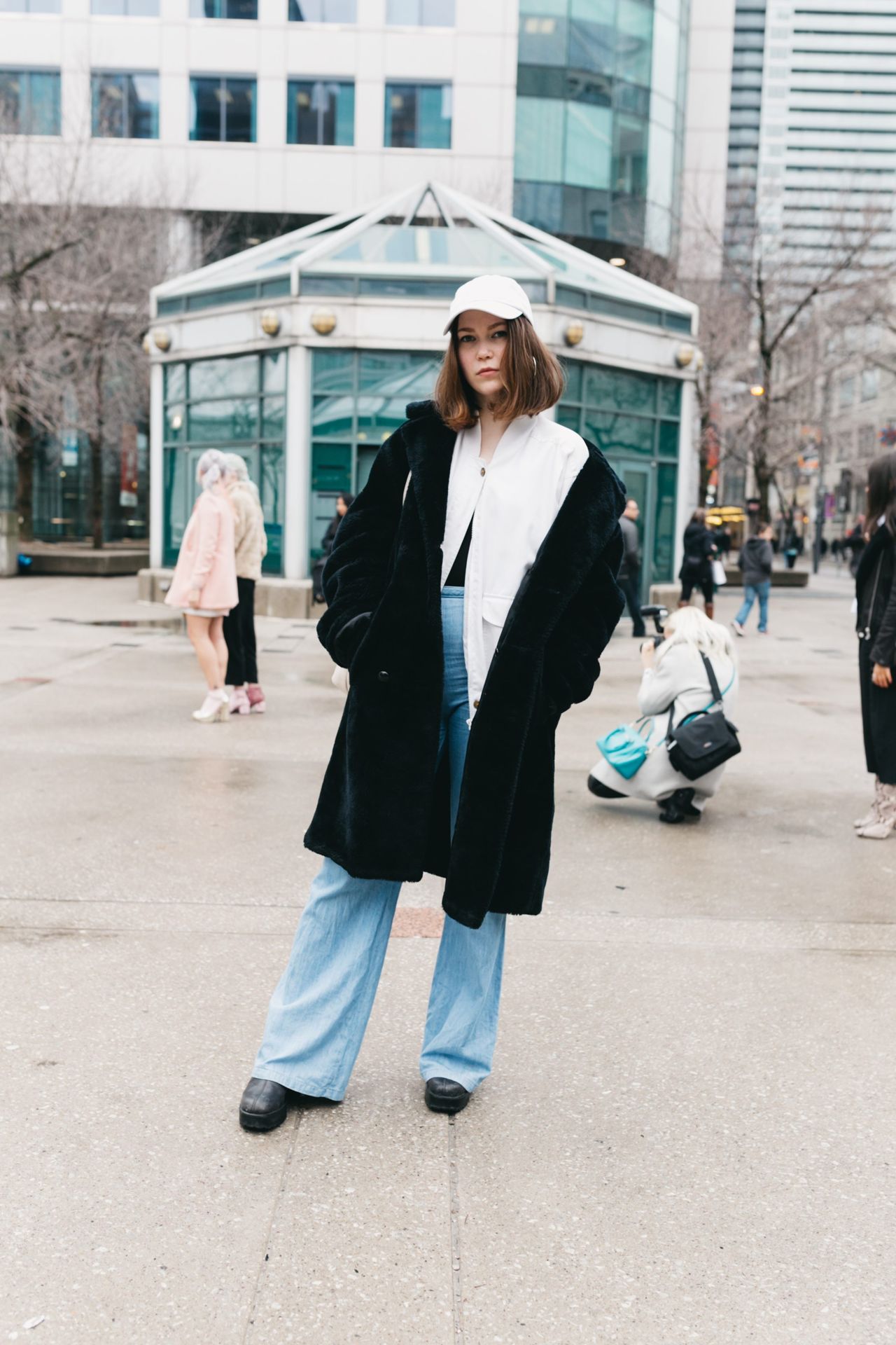 Street Style: Toronto Fashion Week attendees blend in with neutral looks