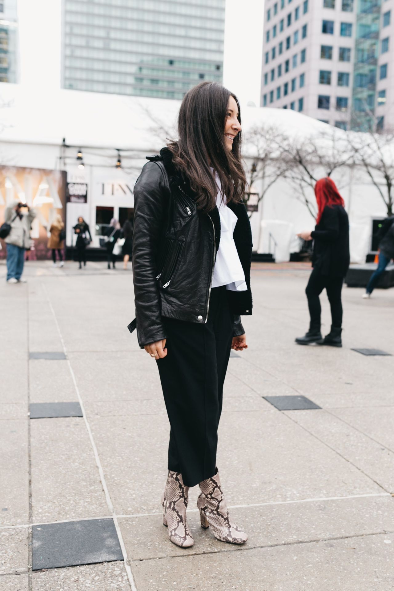 Street Style: Toronto Fashion Week attendees blend in with neutral looks