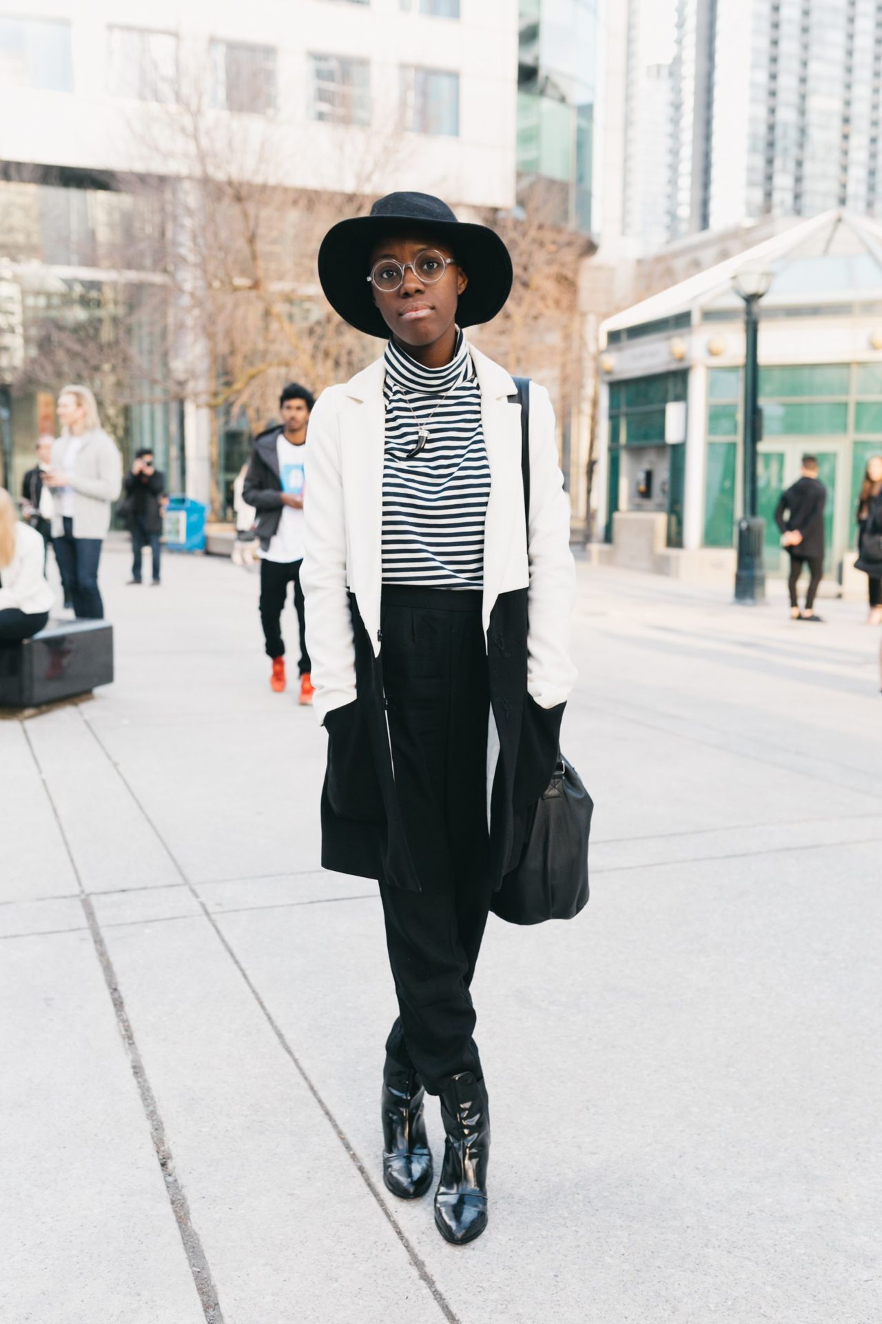 Street Style: Toronto Fashion Week attendees blend in with neutral looks