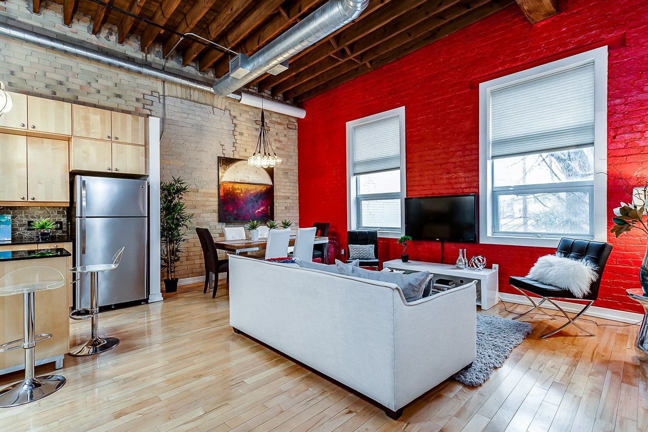 Condo of the Week: $540,000 for a Parkdale loft with a bold colour palette