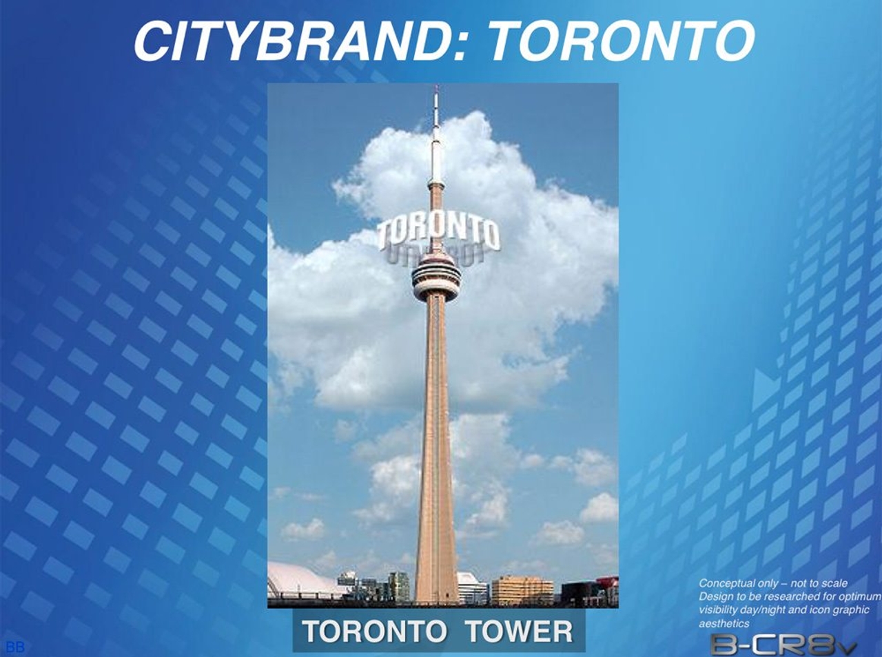 A marketer says these renderings of big "Toronto" signs are proof the city owes him $2.5 million