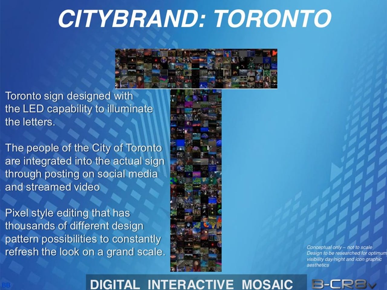 A marketer says these renderings of big "Toronto" signs are proof the city owes him $2.5 million
