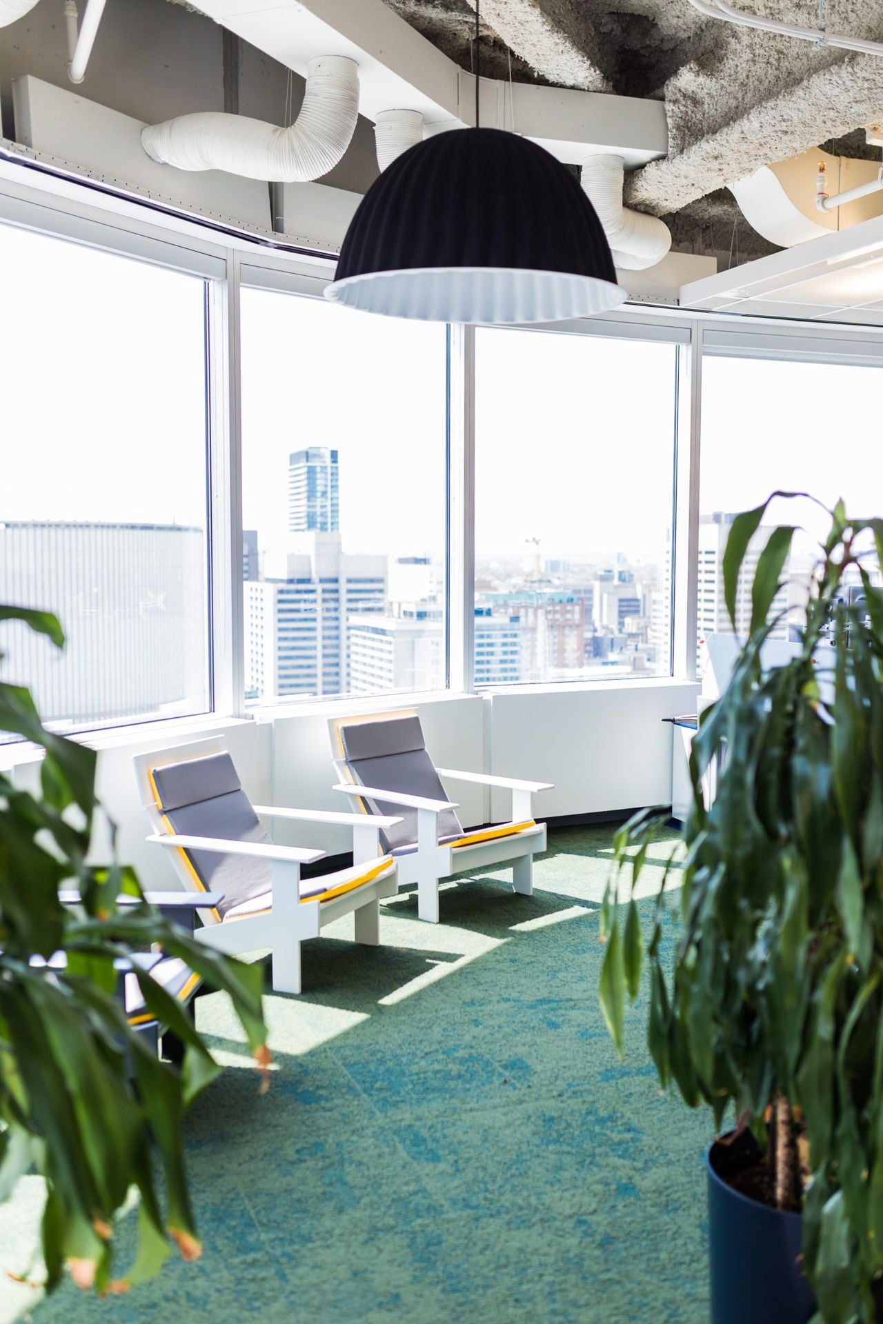 Inside Travelzoo's sky-high office, with stellar city views and an indoor "park"