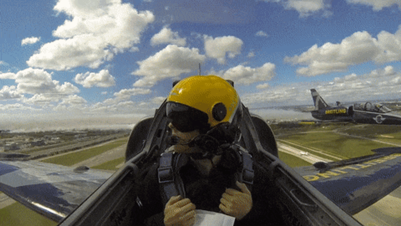 I pulled a Top Gun and took a test flight with a CNE air show jet team