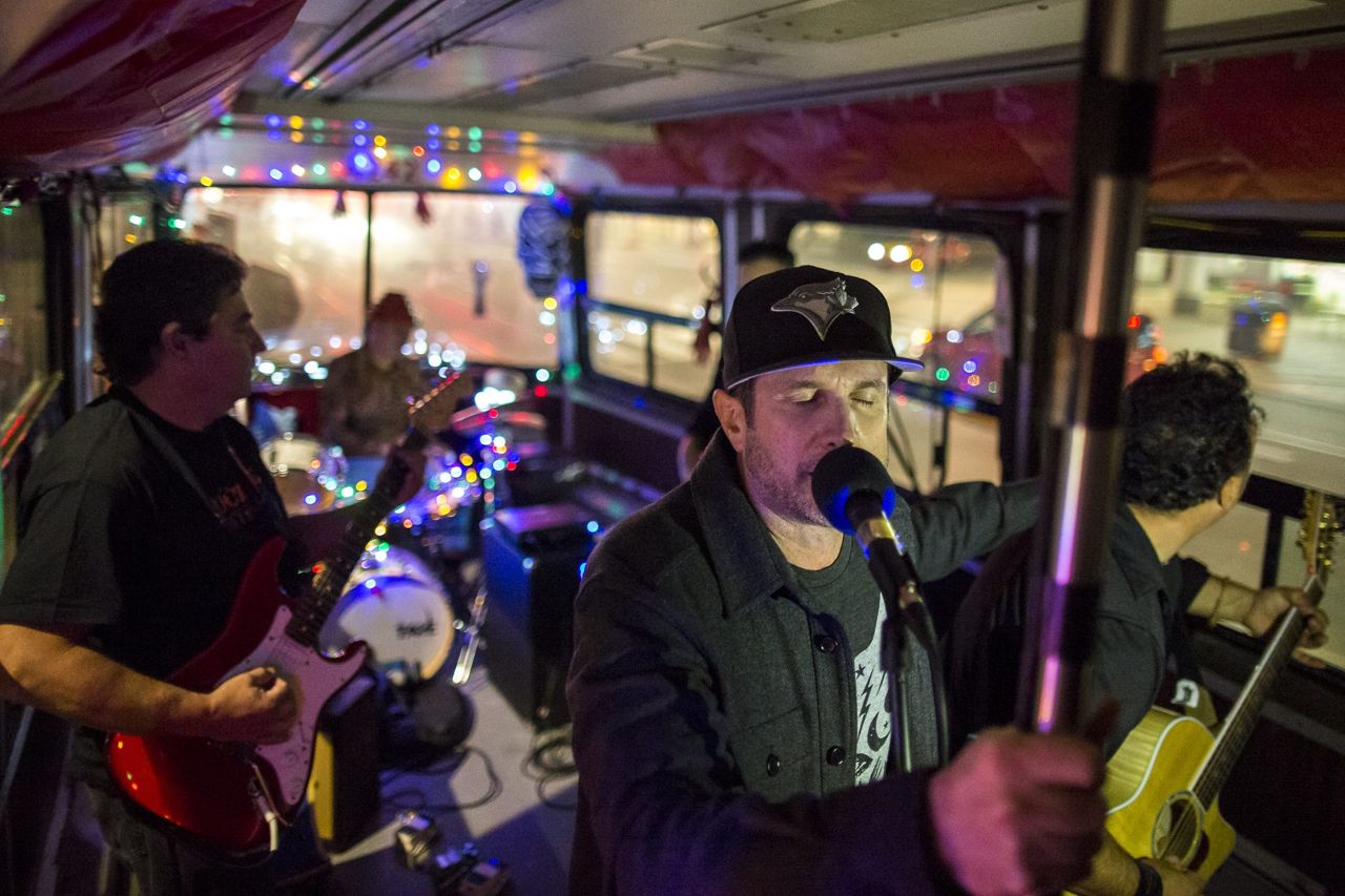 This Toronto rock band played a concert on a packed streetcar