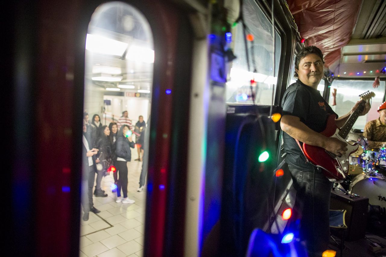 This Toronto rock band played a concert on a packed streetcar